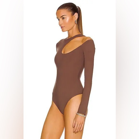 ALIX NYC Wrenn Bodysuit In Brown Slate Size S - Picture 3 of 12
